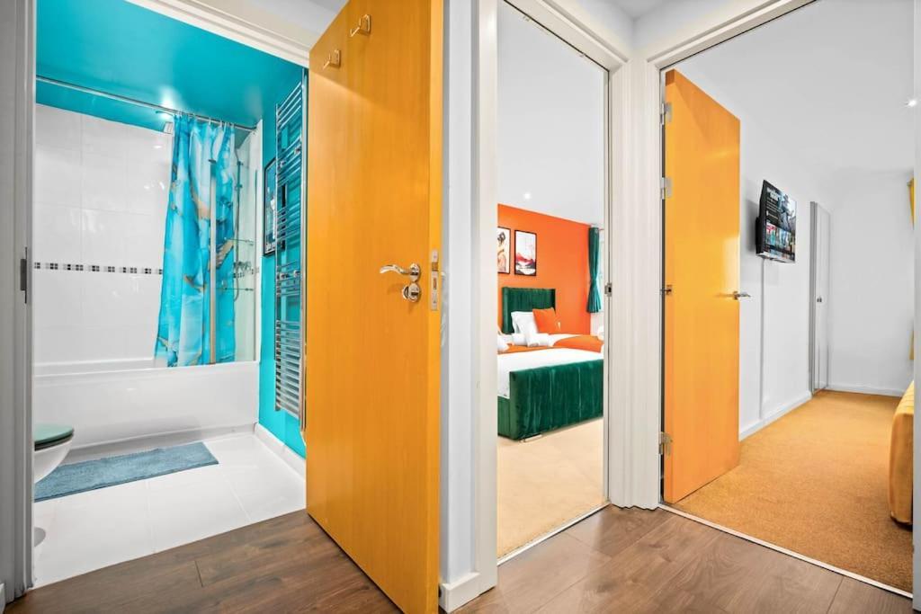 Spacious 2 Bed Apt B'Ham Cc With Parking Sleeps 7 Birmingham Dış mekan fotoğraf